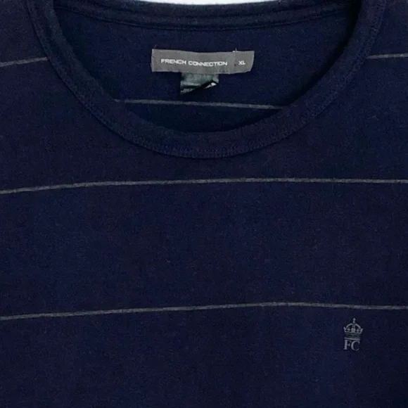 French Connection Thin Stripe T-Shirt - XL - Picture 4 of 5